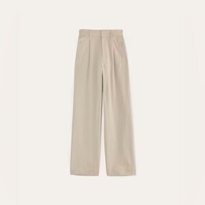 Everlane Draper Pleated Pant in Buttersmooth, Sandstone Sz 4R